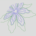 花朵轮廓线图