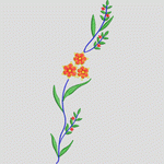 刺绣花卉图案