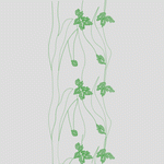 绿色藤蔓植物图案