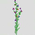 像素风格植物插图