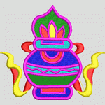 彩色刺绣香炉图案 吉祥 葫芦VIP