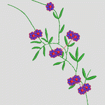 刺绣花卉图案设计