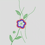 刺绣花卉图案设计