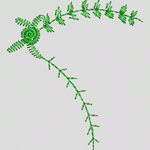 绿色植物装饰图案