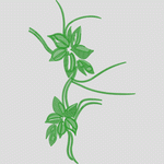 绿色藤蔓植物图案