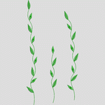绿色藤蔓植物图案