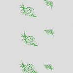 绿色植物刺绣图案