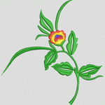 刺绣花卉图案