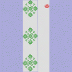 绿色雪花图案设计图_时装 女装绣花