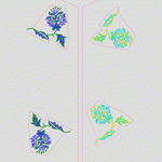 刺绣花卉图案设计图_时装 女装绣花