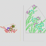 刺绣花图案设计图_时装 女装绣花