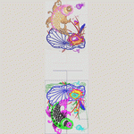 双鱼莲花刺绣设计图 鲤鱼