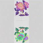 刺绣牡丹花图案设计 靓花