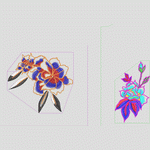 刺绣花卉图案设计图 靓花