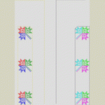 彩色风车图案设计图_时装 女装绣花