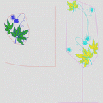 刺绣图案设计图_时装 女装绣花