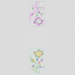 刺绣花卉图案设计图_时装 女装绣花