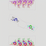 刺绣玫瑰图案设计图_时装 女装绣花