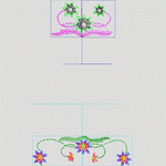 刺绣花饰设计图_时装 女装绣花
