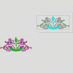 刺绣图案设计图_时装 女装绣花