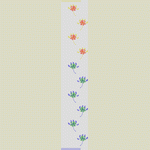 花卉图案排列设计 水溶