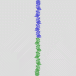 蓝色与绿色花纹装饰图案 水溶