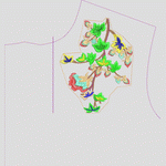传统鸟语花香唐装衣民族