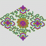 民族传统抽象花