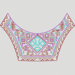 三角针前领民族抽象中东