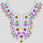 民族风情花领前中