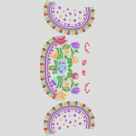 传统民族牡丹花抽象