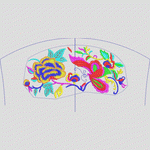 传统民族牡丹花