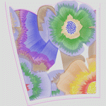 传统民族牡丹花