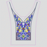 亮片 珠片民族花领