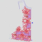 复杂民族满绣衣襟