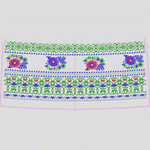 民族风格裙条摆