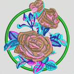 经典卡通 靓花圆