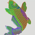 童装 卡通 鲤鱼