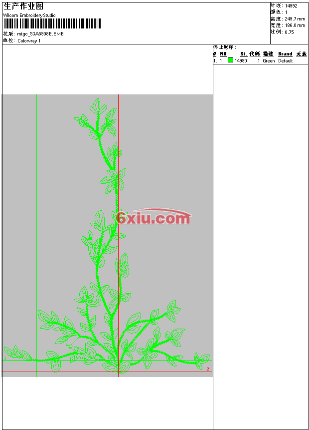 绣花打印工艺单下载