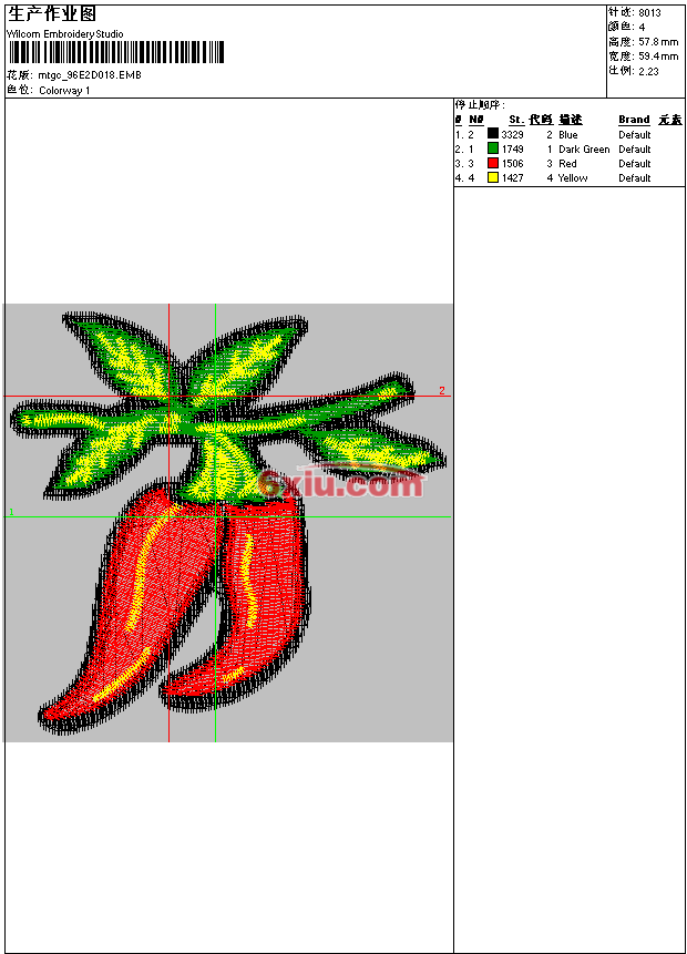 绣花打印工艺单下载