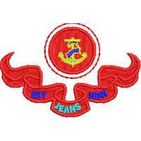 红色徽章与文字图案 免费花样