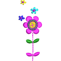 彩色花朵图案设计 免费花样