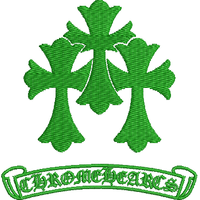 绿色十字标志图案 免费花样