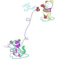 卡通动物追蝴蝶游戏 免费花样