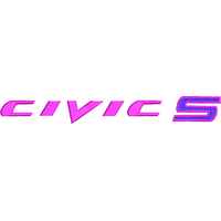 粉色Civic S标志 免费花样
