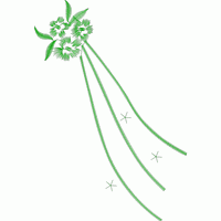 绿色植物刺绣图案 免费小花系列5千针以下
