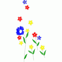 彩色花朵刺绣图案 免费小花系列5千针以下