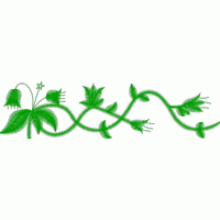 绿色藤蔓植物图案 免费小花系列5千针以下