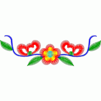 刺绣花卉图案 免费小花系列5千针以下