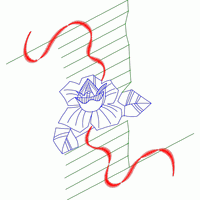 花朵与曲线的三维草图 免费小花系列5千针以